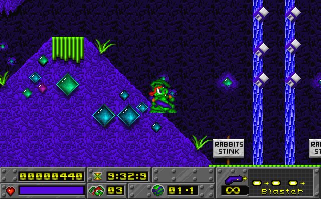 jazz-jackrabbit screenshot for dos