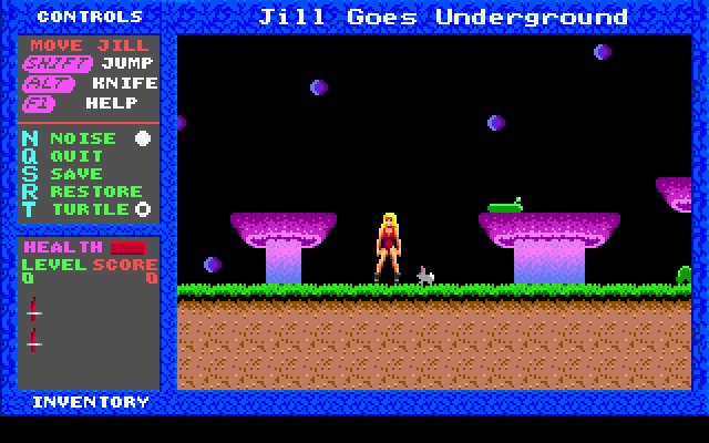 jill-of-the-jungle-2-jill-goes-underground screenshot for dos