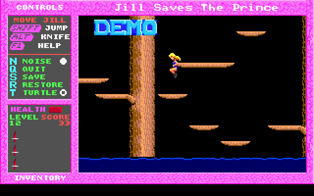 jill-of-the-jungle-3-jill-saves-the-prince screenshot for dos