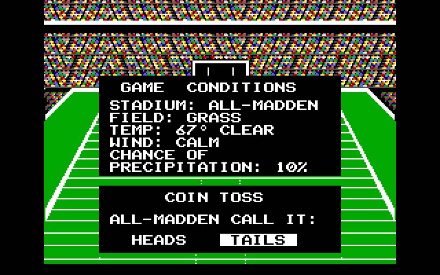 john-madden-football screenshot for dos