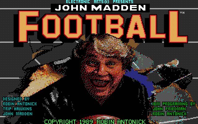 john-madden-football screenshot for dos