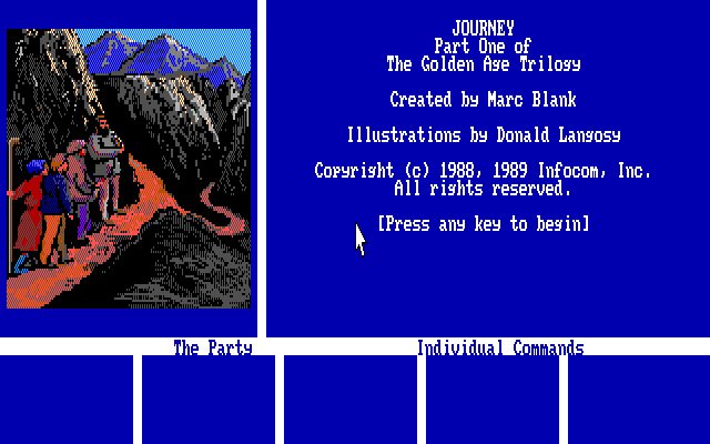 journey-the-quest-begins screenshot for dos