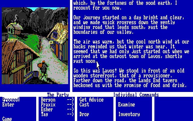 journey-the-quest-begins screenshot for dos