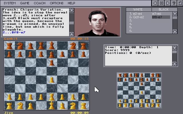 kasparov-s-gambit screenshot for dos