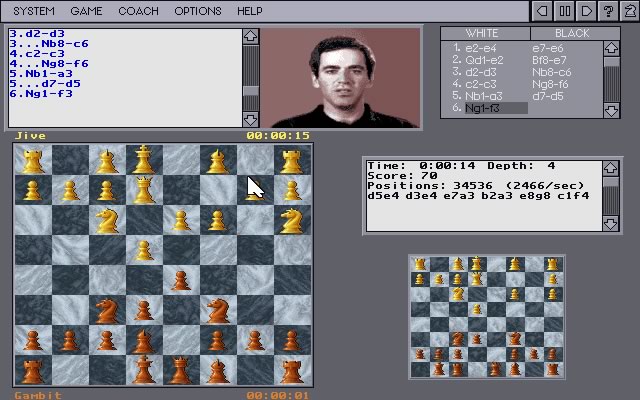 kasparov-s-gambit screenshot for dos