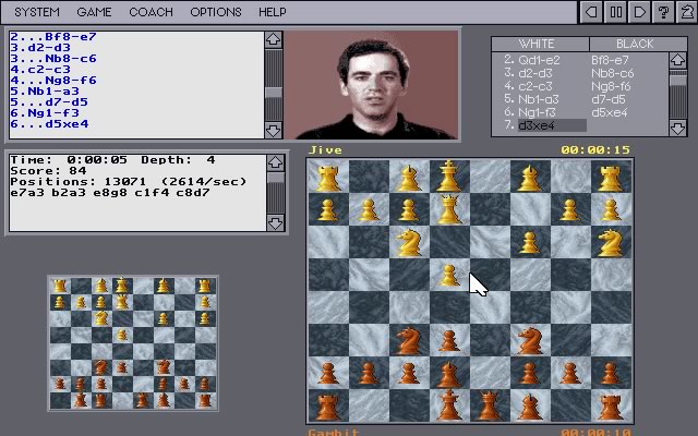 kasparov-s-gambit screenshot for dos