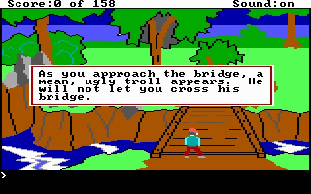 king-s-quest-1-quest-for-the-crown screenshot for dos