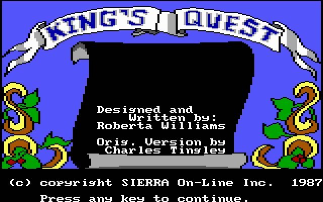 king-s-quest-1-quest-for-the-crown screenshot for dos