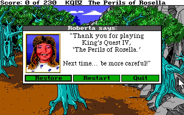 king-s-quest-4-the-perils-of-rosella screenshot for dos