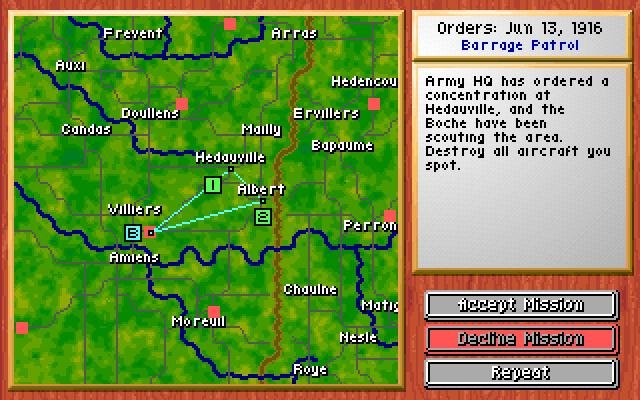 knights-of-the-sky screenshot for dos