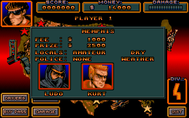 crazy-cars-3 screenshot for dos