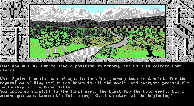 lancelot screenshot for dos