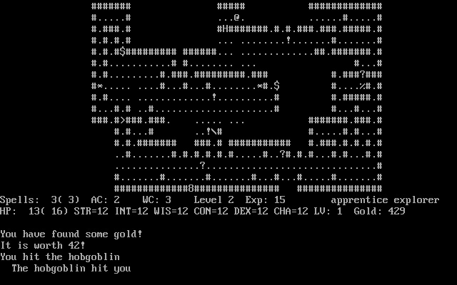 larn screenshot for dos