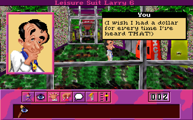 leisure-suit-larry-6-shape-up-or-slip-out screenshot for dos