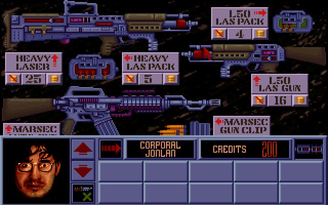 laser-squad screenshot for dos