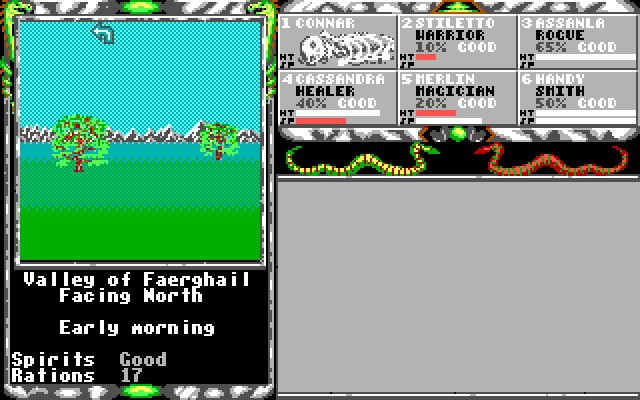 legend-of-faerghail screenshot for dos