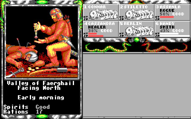 legend-of-faerghail screenshot for dos