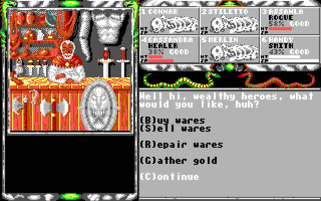 legend-of-faerghail screenshot for dos