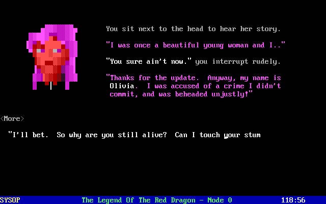 legend-of-the-red-dragon screenshot for dos
