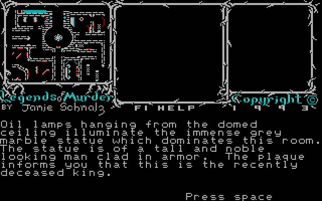legends-of-murder-volume-1-stonedale-castle screenshot for dos
