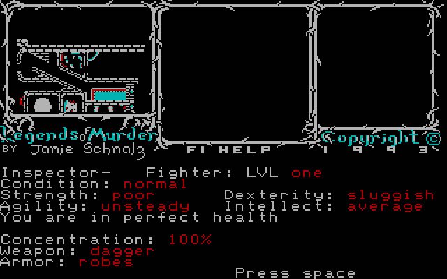 legends-of-murder-volume-1-stonedale-castle screenshot for dos