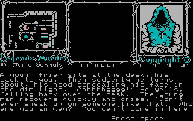 legends-of-murder-volume-1-stonedale-castle screenshot for dos