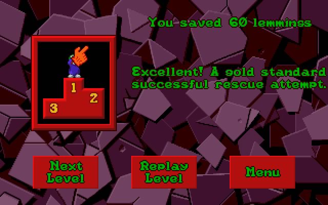 lemmings-2-the-tribes screenshot for dos