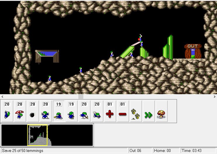 lemmings-95 screenshot for winxp