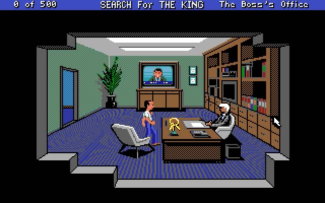 les-manley-in-search-for-the-king screenshot for dos