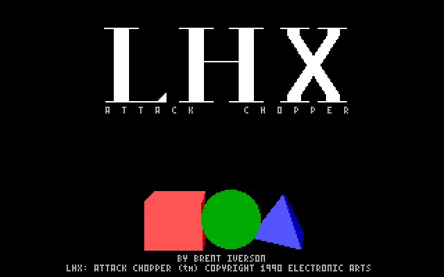 lhx-attack-chopper screenshot for dos