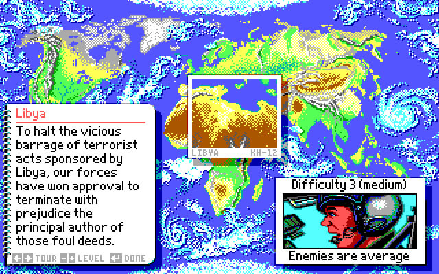 lhx-attack-chopper screenshot for dos