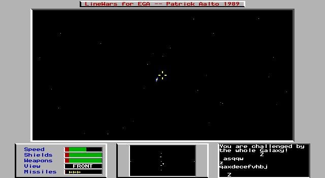 line-wars screenshot for dos