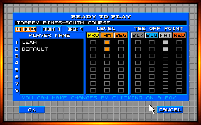 links-the-challenge-of-golf screenshot for dos