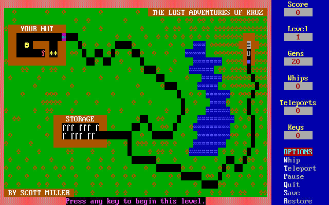 Lost Adventures of Kroz screenshot
