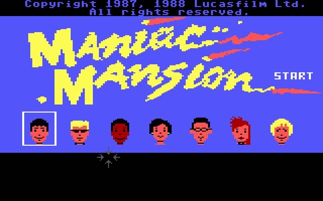 maniac-mansion screenshot for dos
