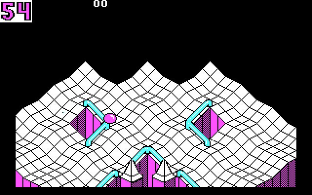 marble-madness screenshot for dos