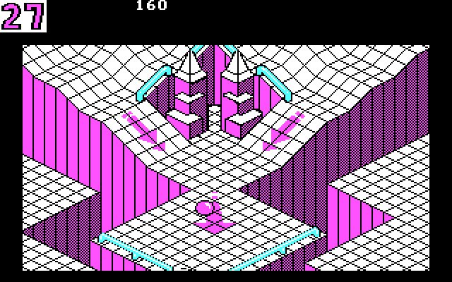 marble-madness screenshot for dos