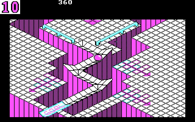 marble-madness screenshot for dos