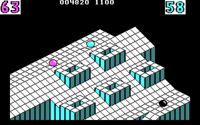 marble-madness screenshot for dos
