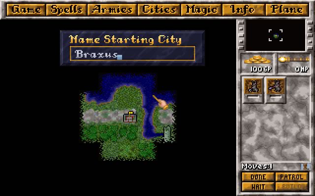 master-of-magic screenshot for dos