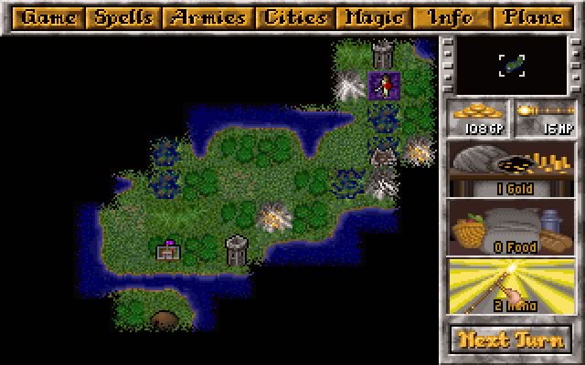 master-of-magic screenshot for dos