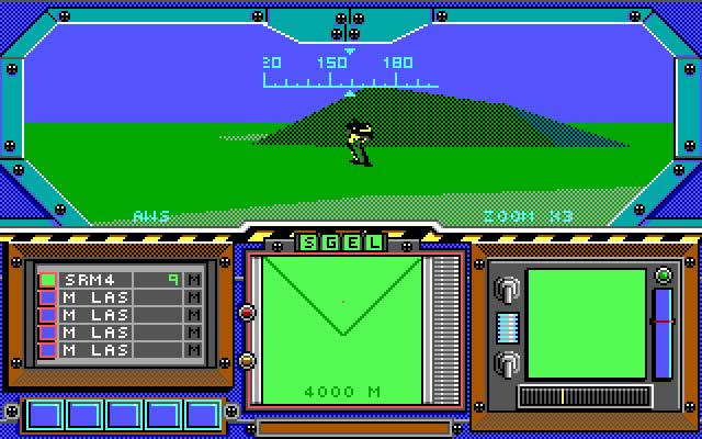 mechwarrior screenshot for dos