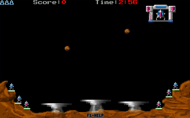 meteor-mission screenshot for dos