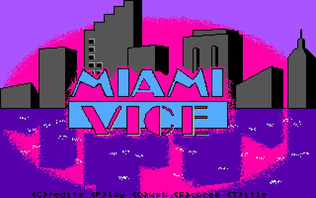 miami-vice screenshot for dos