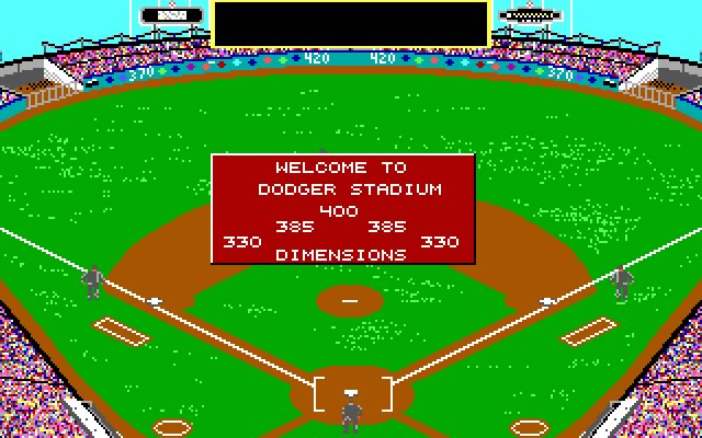 microleague-baseball screenshot for dos