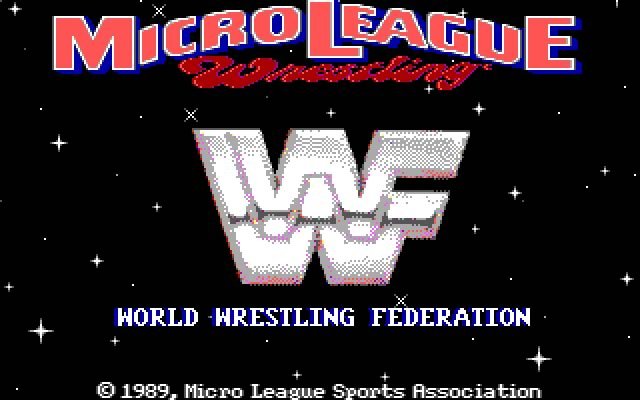 microleague-wrestling screenshot for dos