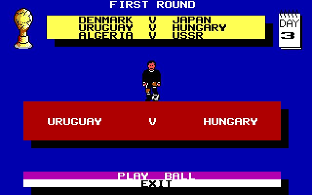 microprose-soccer screenshot for dos