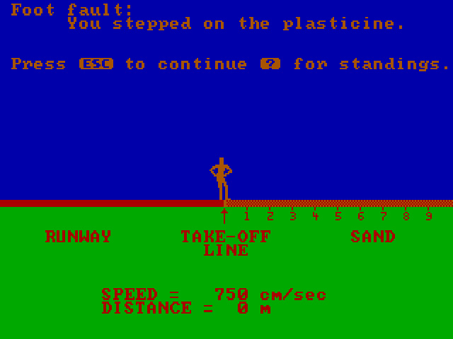 microsoft-decathlon screenshot for dos