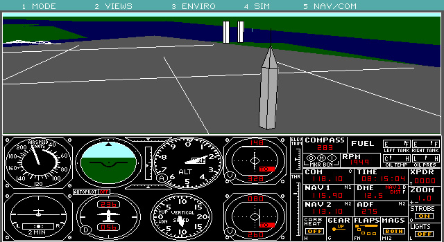 microsoft-flight-simulator-4-0 screenshot for dos