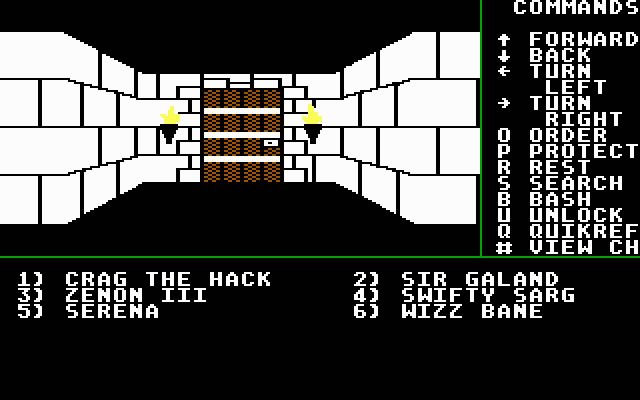 might-and-magic-1-secret-of-the-inner-sanctum screenshot for dos